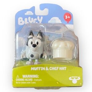 Bluey Story Muffin & Chef Hat Starter Pack Action Figure Set New Toy 2.5”